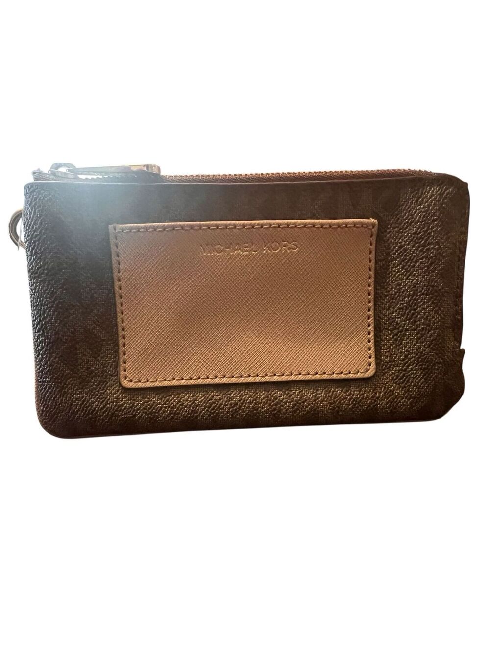 W3. MK wallet/wristlet - mocha/bisque